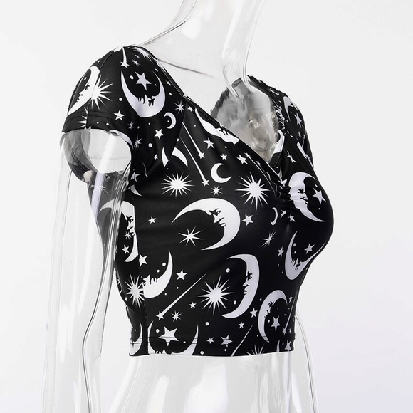 Moon Child Off Shoulder Crop Top - Picture 4 of 6